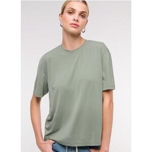 Abercrombie & Fitch Modal Blend Sage Green Short Sleeve Top Closet Staple Casual